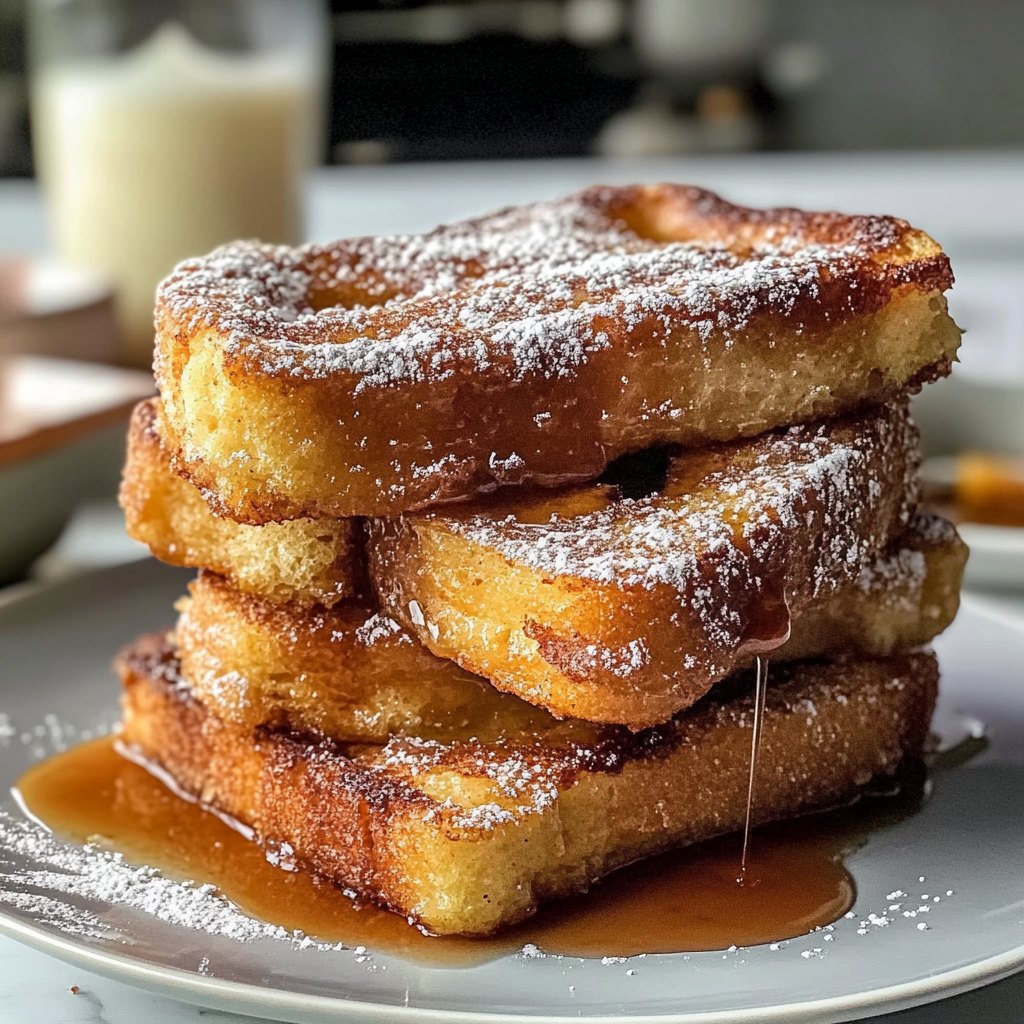 Recipe preparation for Irresistible Friendsgiving Churro-Style French Toast Recipe
