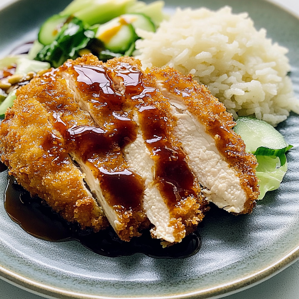 Recipe preparation for Crunchy Oven-baked Chicken Katsu Recipe - Easy & Delicious