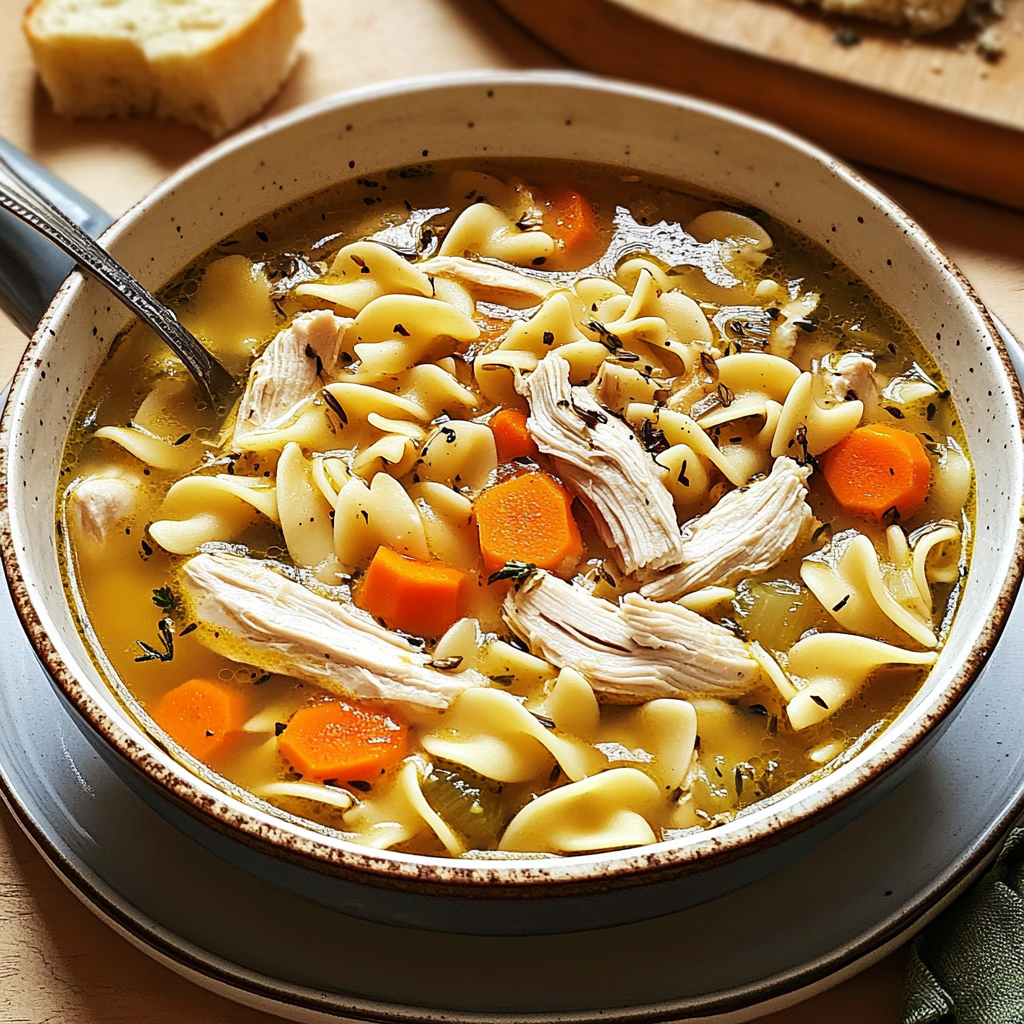 Recipe preparation for The Best Chicken Noodle Soup: A Cozy Comfort Recipe