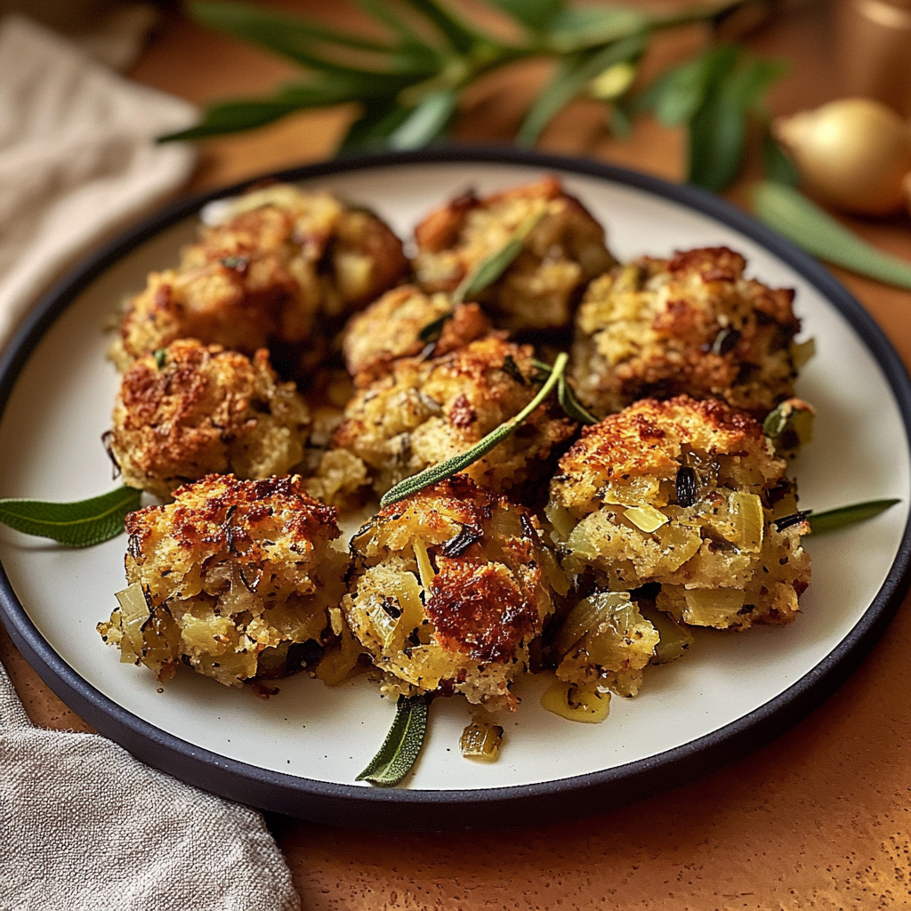 Recipe preparation for Irresistible Thanksgiving Stuffing Recipe for a Cozy Feast