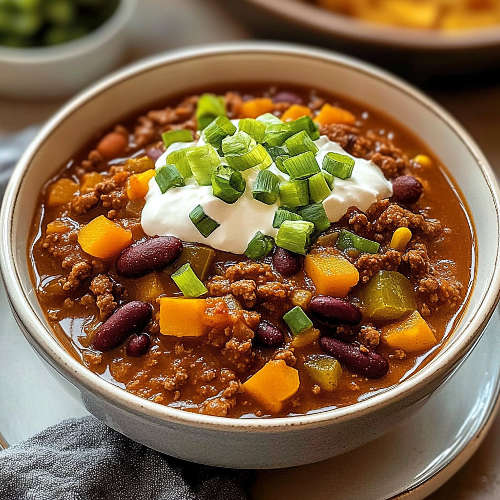Recipe preparation for Hearty Pumpkin Chili Recipe: A Cozy Fall Favorite