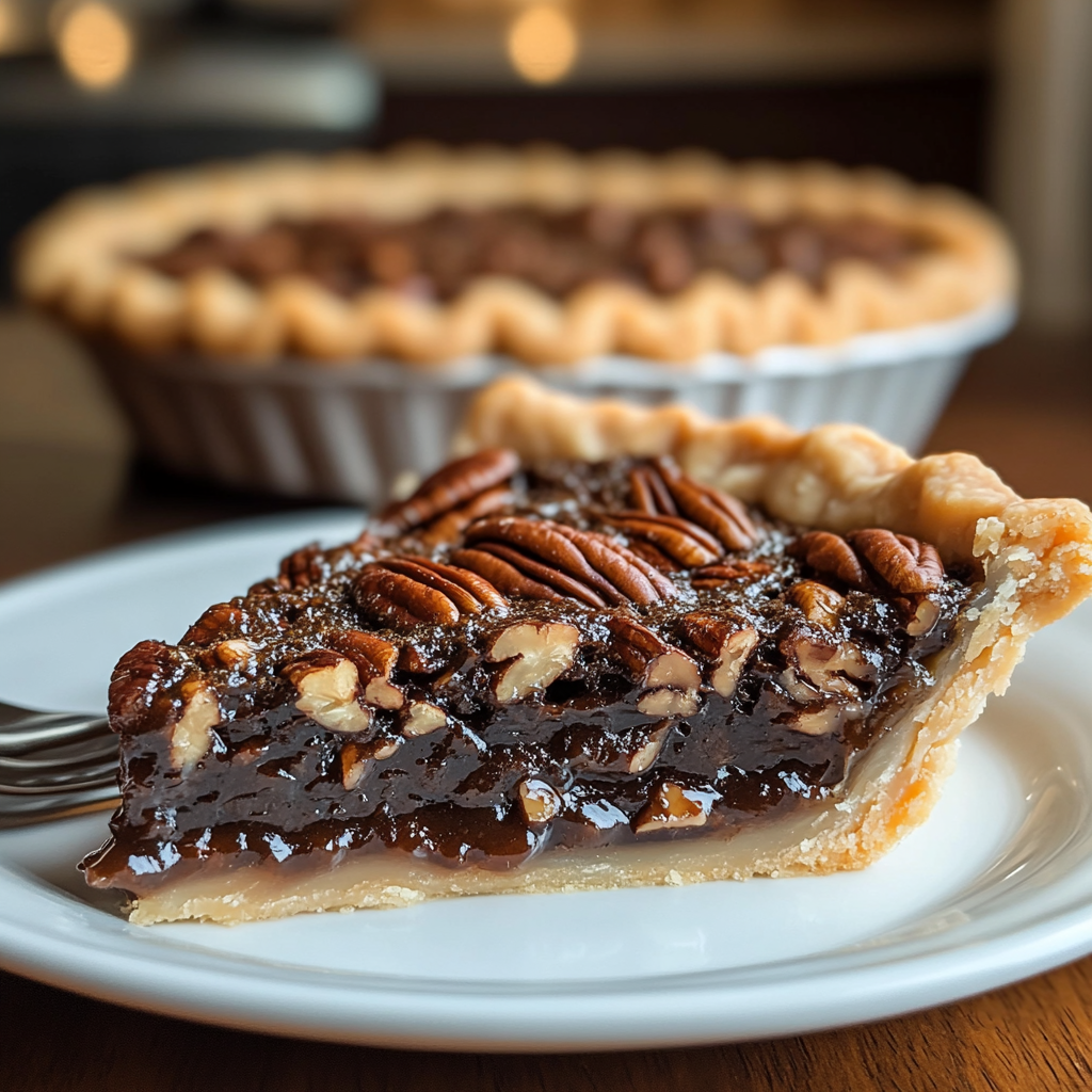Recipe preparation for Bourbon Chocolate Pecan Pie Recipe - Meatydelights