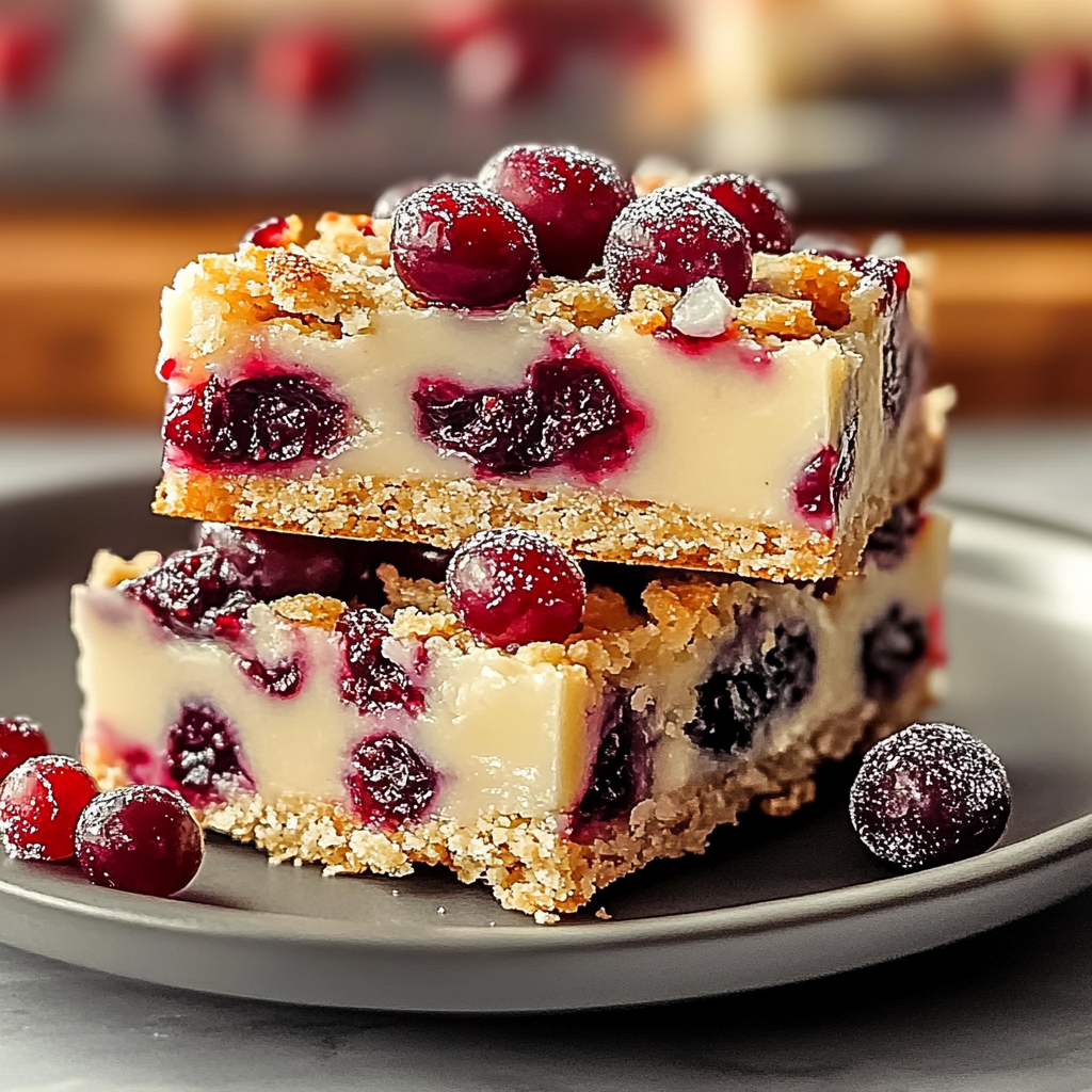 Recipe preparation for Cranberry Bliss Bars