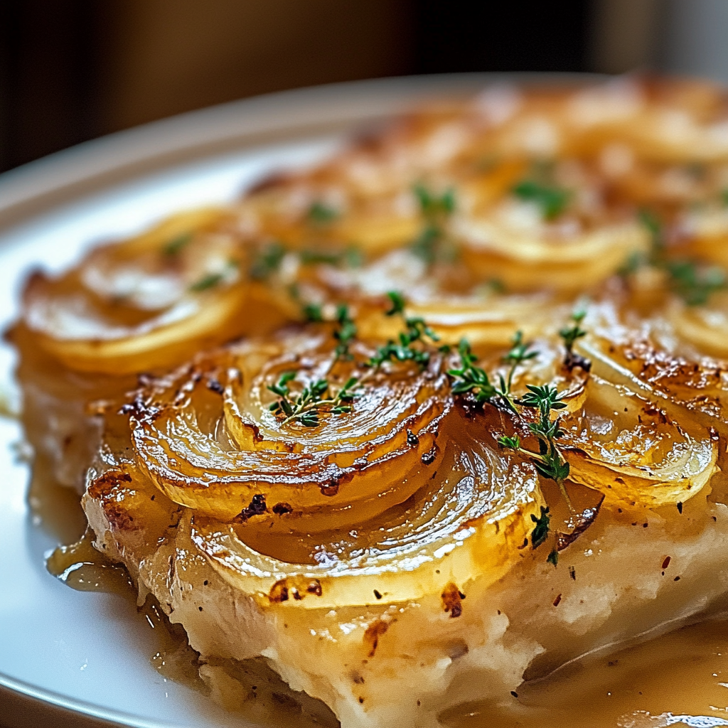 Recipe preparation for Irresistible Onion Bake: Comfort Food Delight