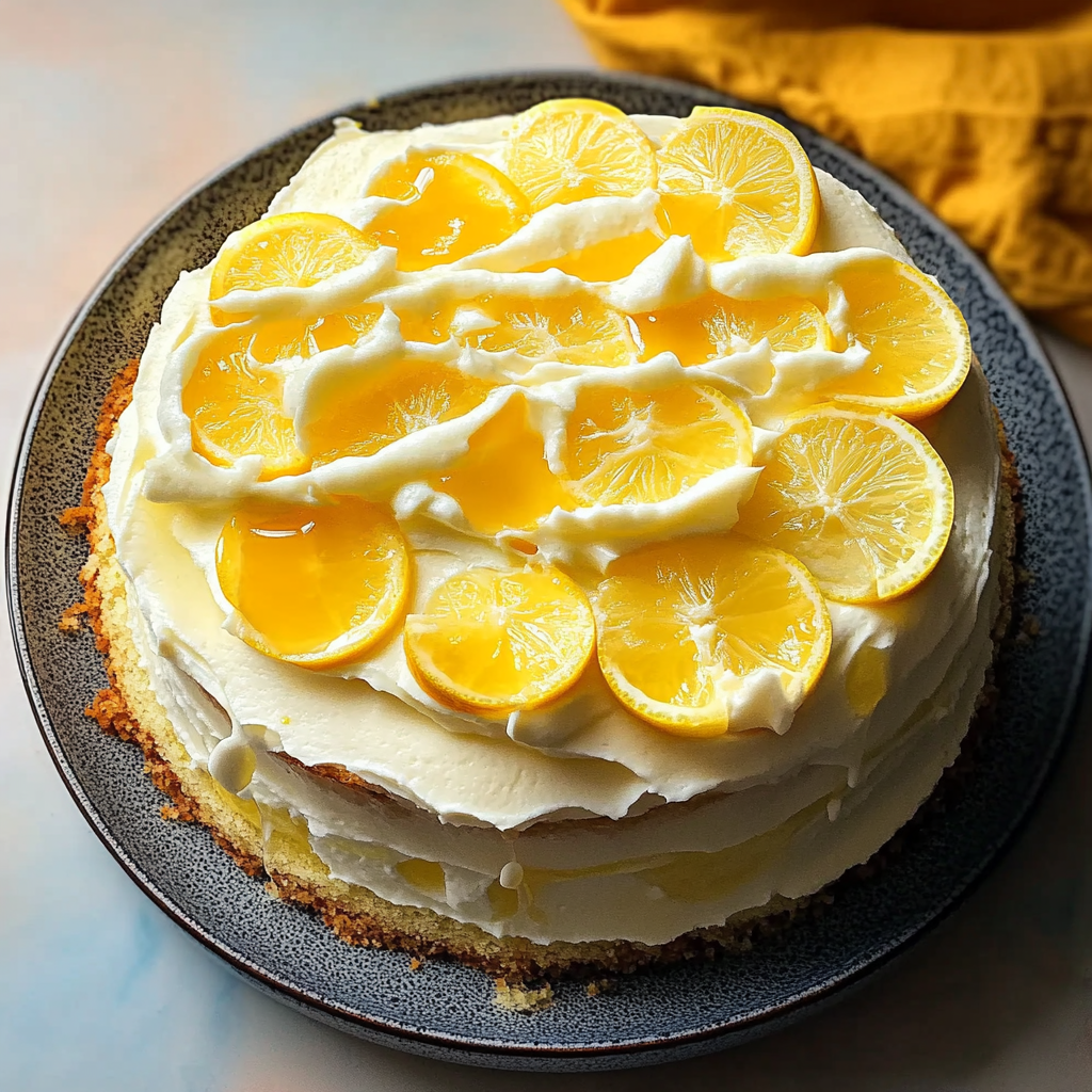 Recipe preparation for Delicious Limoncello Mascarpone Cake Recipe for Lemon Lovers - BeRecipe